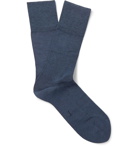 FALKE - Tiago City Cotton-Blend Socks - Blue