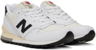 New Balance White Made In USA 996 Sneakers