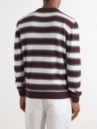Eleventy - Striped Cashmere Sweater - Brown