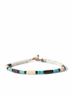 Mikia - Silver Multi-Stone Beaded Bracelet - White