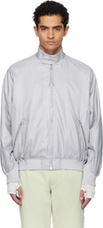 POST ARCHIVE FACTION (PAF) Gray Opening Bomber Jacket