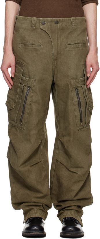 Photo: DEVOA Khaki Utility Cargo Pants