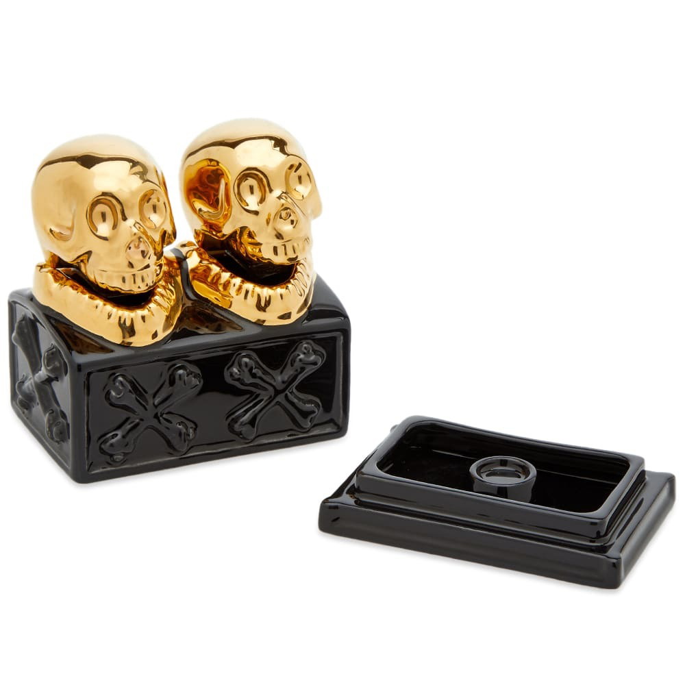 Neighborhood Men's Dualskull Incense Chamber in Black×Gold