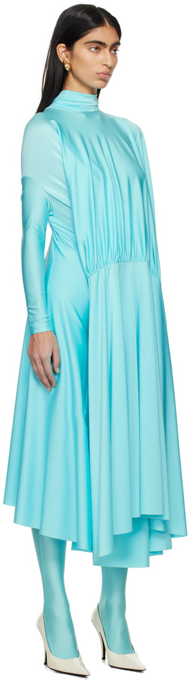 Marie Adam-Leenaerdt Blue Table Cover Maxi Dress