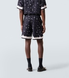Givenchy Floral silk twill shorts