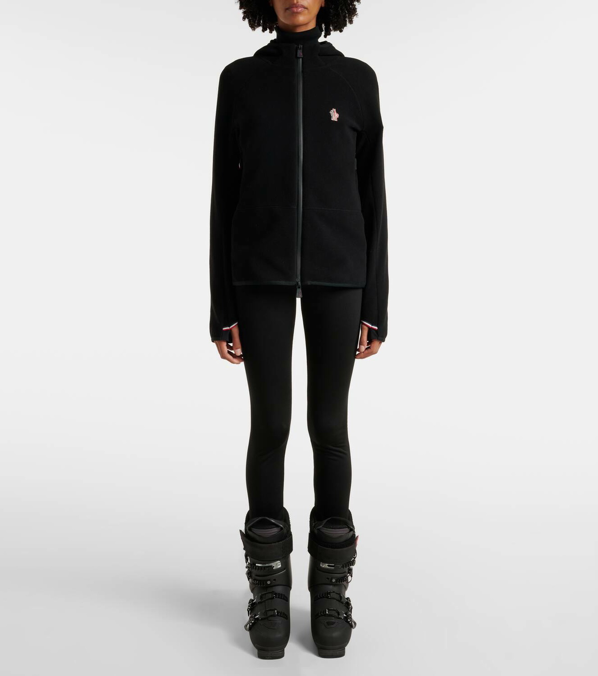 Moncler Grenoble Logo fleece hoodie