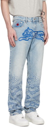 ICECREAM Blue Running Dog Jeans