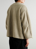 OrSlow - M-65 Fish Tail Cotton-Blend Fleece, Shell and Canvas Jacket - Green