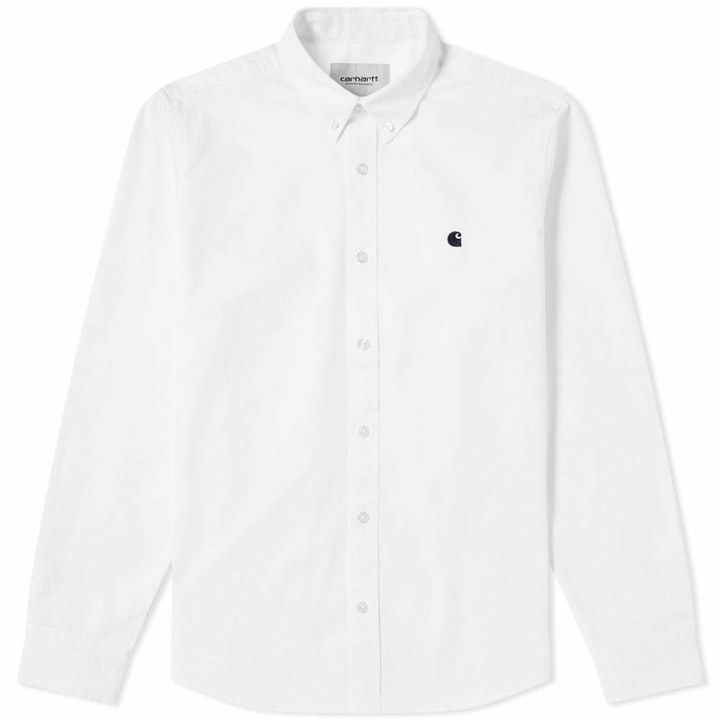 Photo: Carhartt Madison Shirt White & Navy