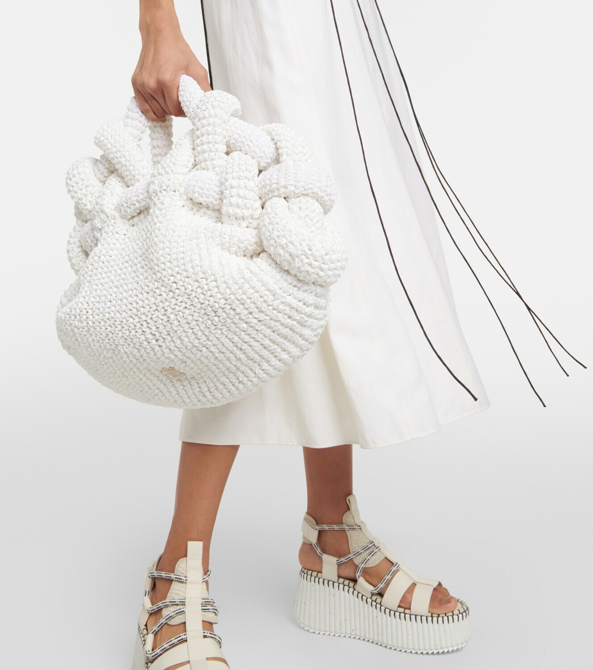 Chloe - Pilar knitted shoulder bag Chloe