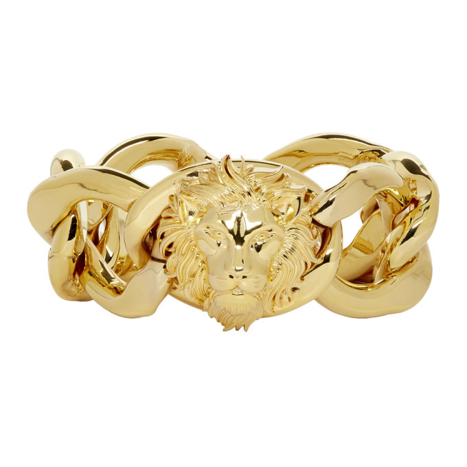 Versus Gold Lion Chain Bracelet