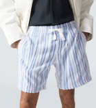 Orlebar Brown Trevon striped cotton toweling shorts