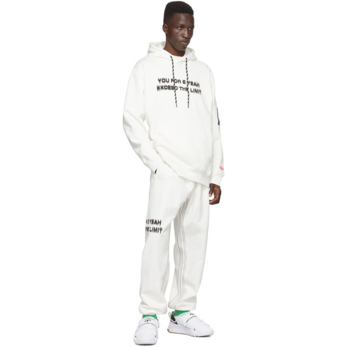 adidas Originals by Alexander Wang White You For E Yeah Exceed The Limit Hoodie  adidas Originals by Alexander Wang