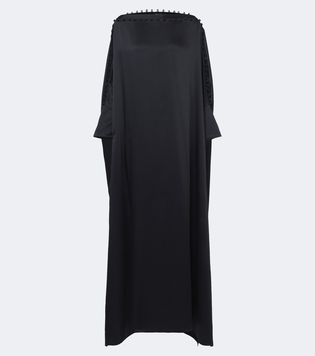 Taller Marmo Mila off-shoulder satin kaftan