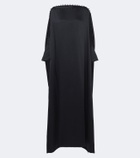 Taller Marmo Mila off-shoulder satin kaftan