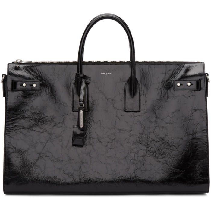 Photo: Saint Laurent Black Large Sac de Jour Souple Duffle Bag