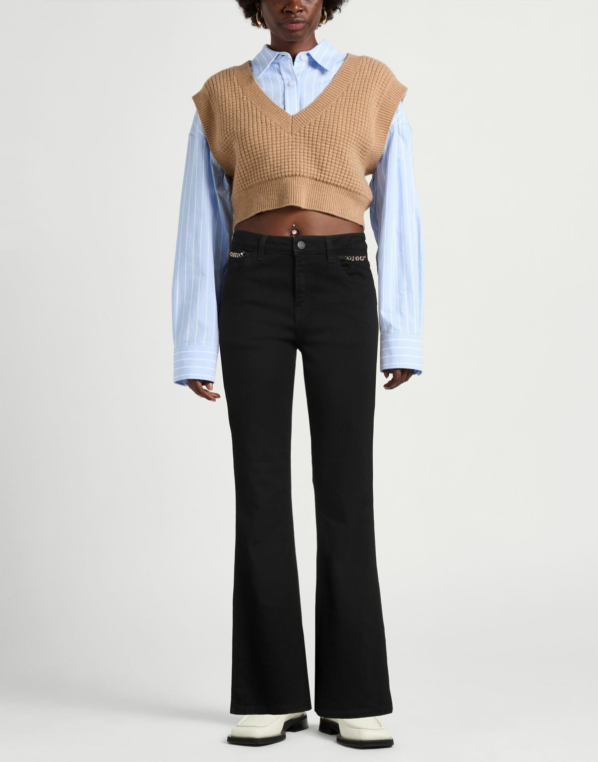 Maje Womens Jeans in Black