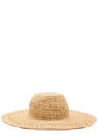 Mulberry Logo Crochet Straw hat Natural