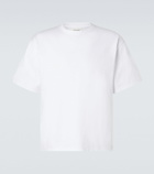 Saint Laurent Cropped cotton jersey T-shirt