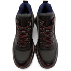 Prada Red and Grey Hybrid Hiking Boots