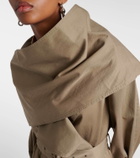 Acne Studios Shawl-detail twill cotton trench coat