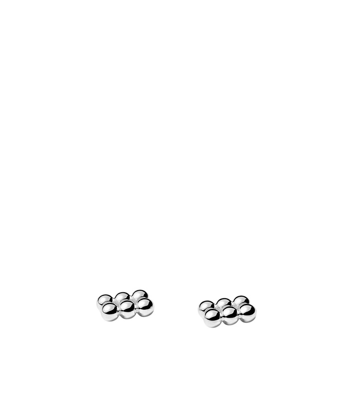 Photo: Christofle Perles set of 2 silver-plated place card holders
