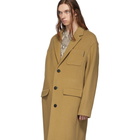 Alexander Wang Tan Brushed Wool Coat