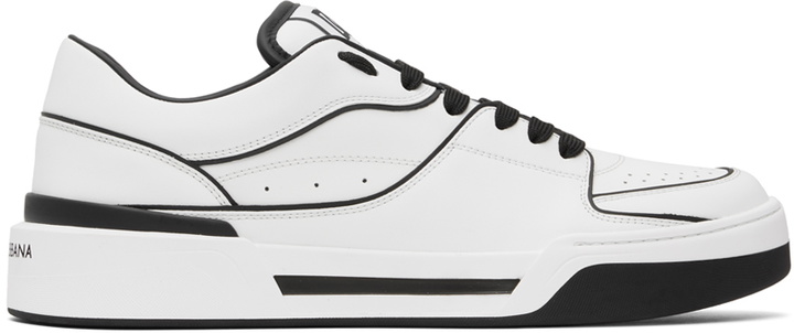 Photo: Dolce & Gabbana White New Roma Sneakers