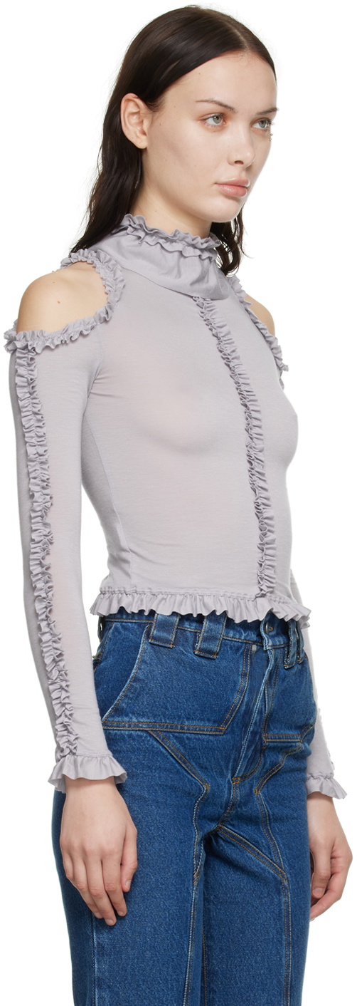 BARRAGÁN SSENSE Exclusive Purple Lulu Long Sleeve T-Shirt