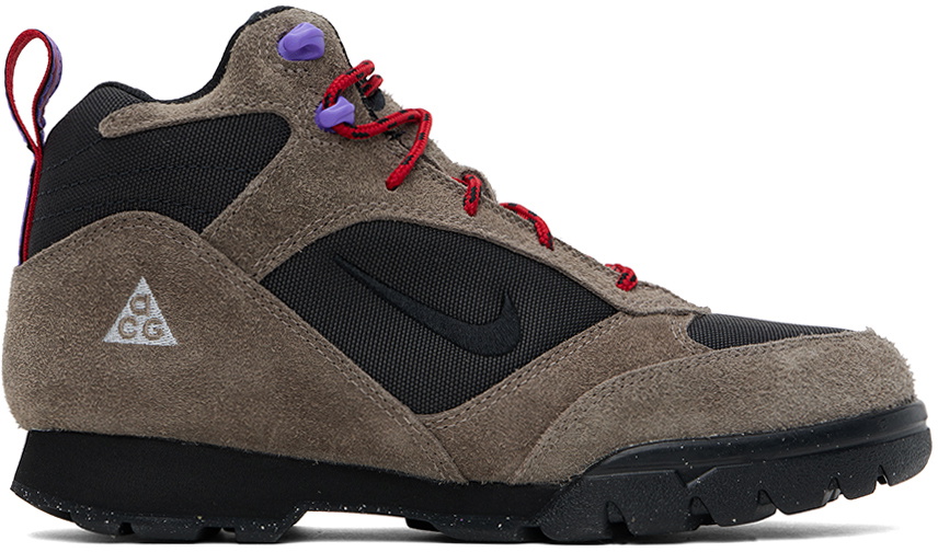 Nike Taupe & Black ACG Torre Mid Waterproof Sneakers