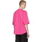 Palm Angels Pink Front Logo Over T-Shirt