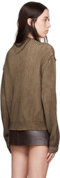 GUESS USA Brown Vintage Washed Sweater