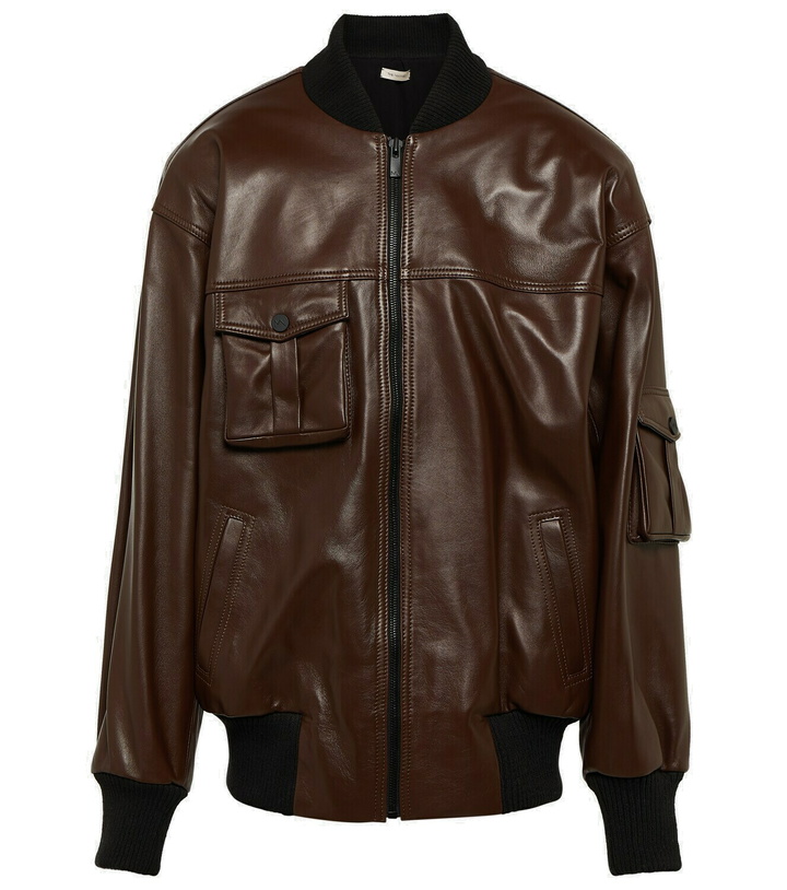 Photo: The Mannei Le Mans leather varsity jacket
