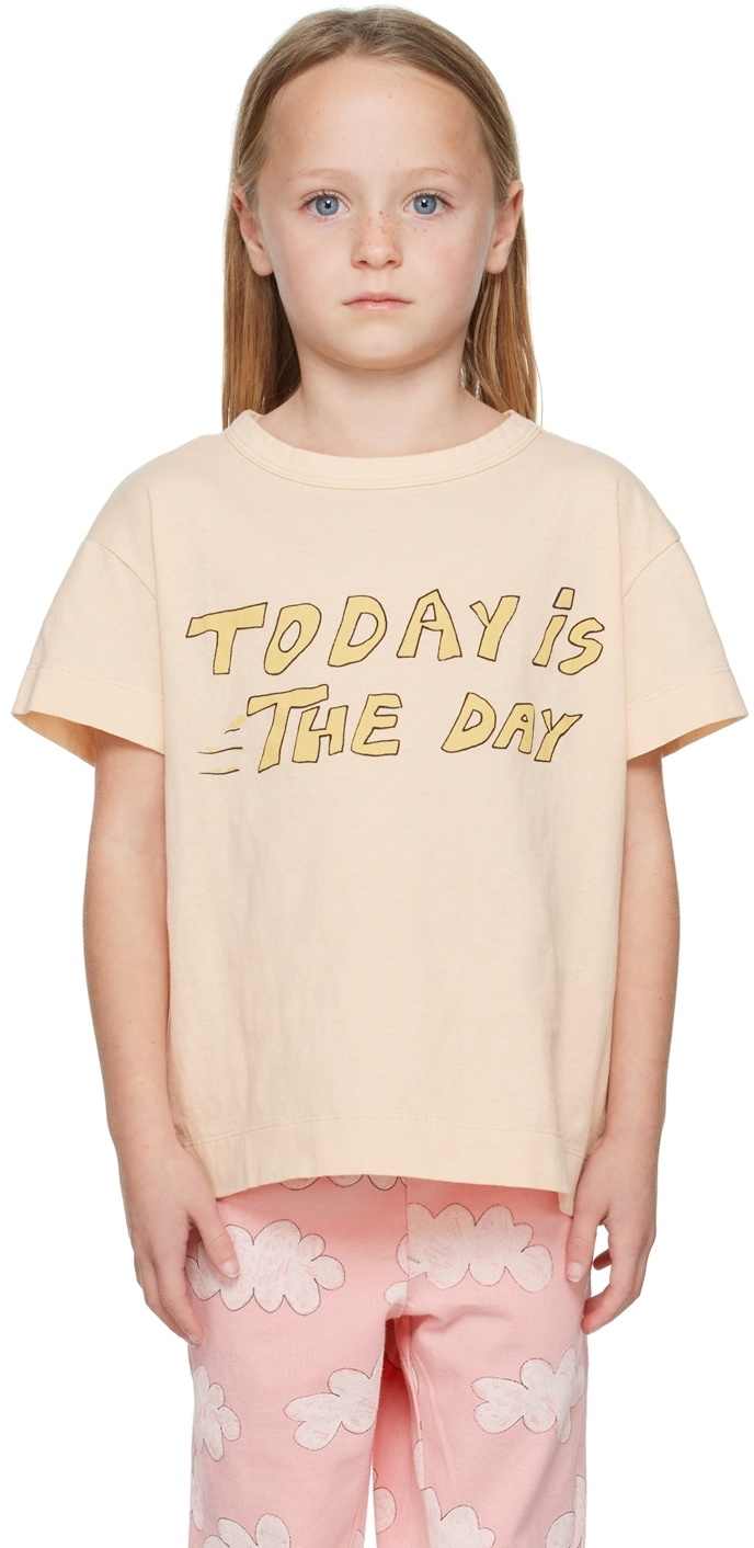 The Animals Observatory Kids Beige Rooster T-Shirt The Animals