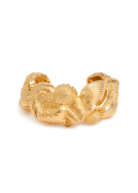 Photo: Joanna Laura Constantine Seashell 18kt Gold-plated Cuff - One Size