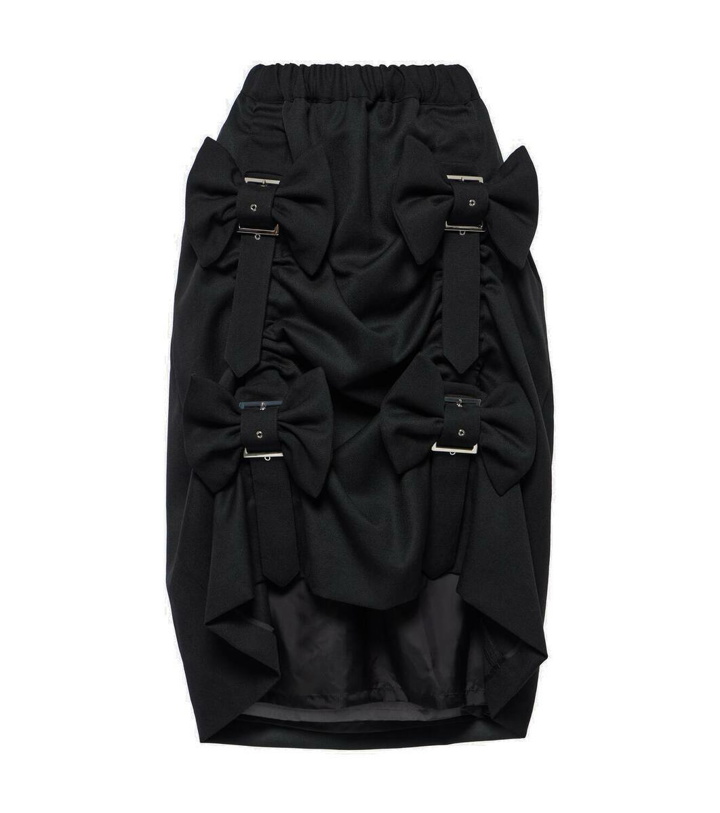 Photo: Noir Kei Ninomiya Ribbon strap wool midi skirt