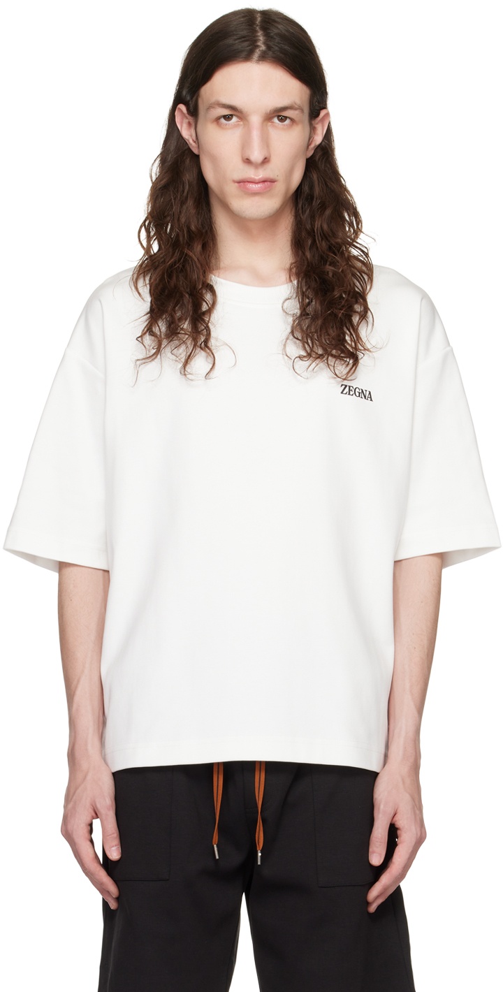 ZEGNA White Essential T-Shirt Zegna