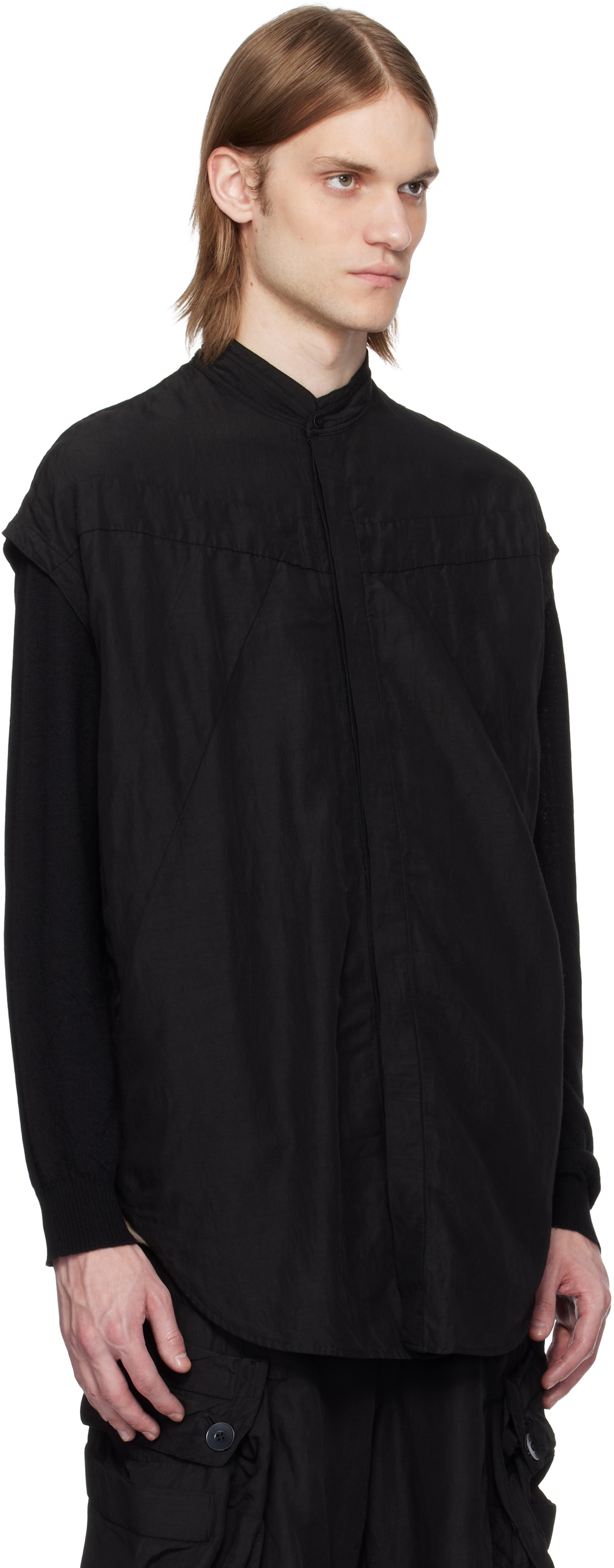 Julius Black Killy Sleeveless Overshirt