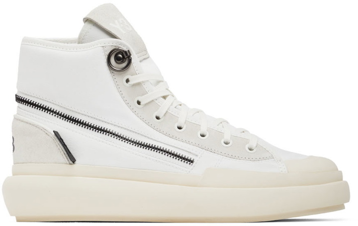 Photo: Y-3 White Ajatu Court Sneakers