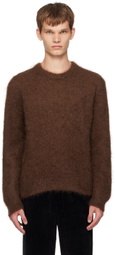 Solid Homme Brown Crewneck Sweater