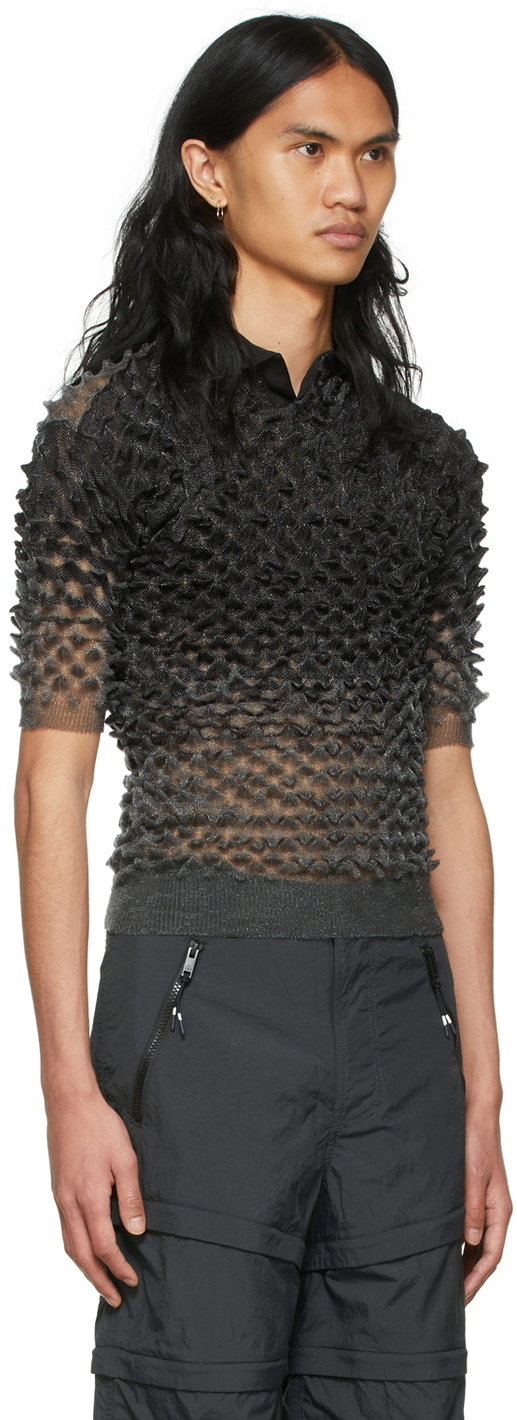 Chet Lo SSENSE Exclusive Black Heavenly Gradient Polo