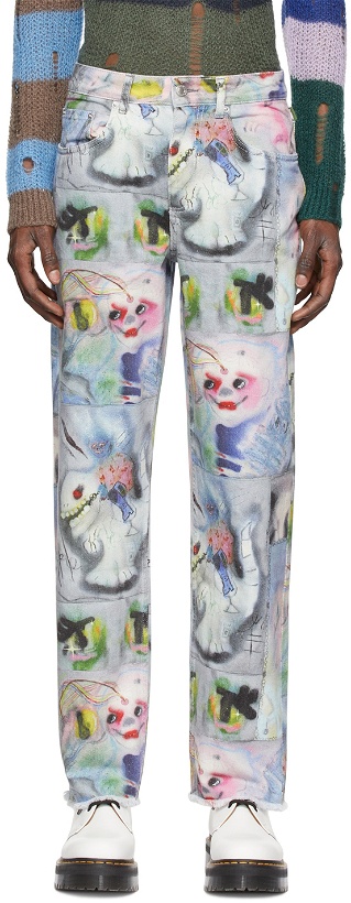 Photo: Marc Jacobs Heaven Multicolor Graphic Jeans