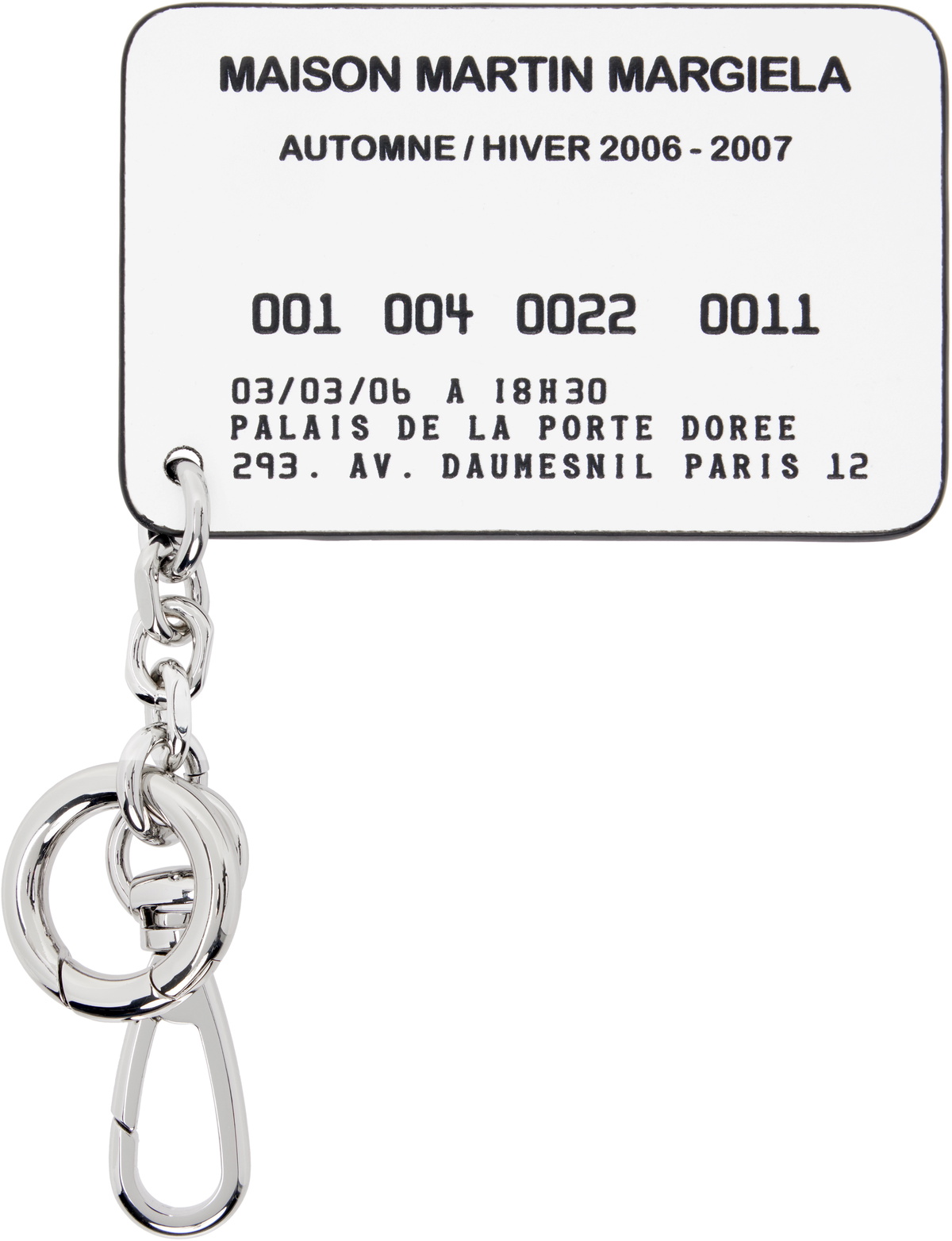 Maison Margiela Black & White Cardholder Keychain Maison Margiela