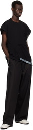 Kiko Kostadinov Black Inex Mesh Sleeveless T-shirt