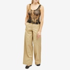 TheOpen Product Women's OPEN YY Khaki Wide-Leg Pants in Beige