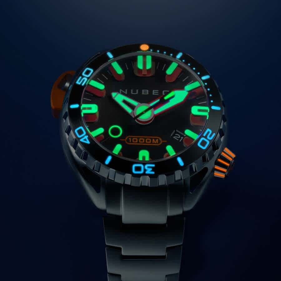 Nubeo Aluminaut Black Dial Mens Watch NB-6115-11