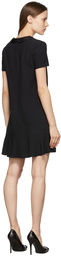 RED Valentino Black Crepe Short Dress