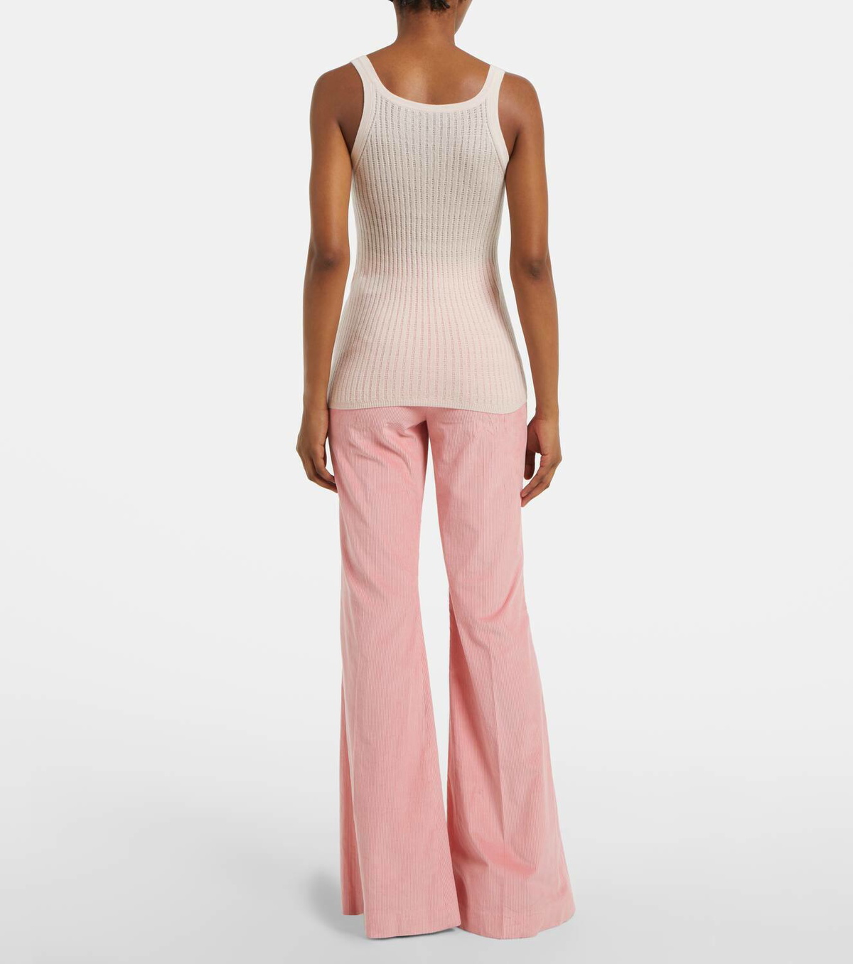 Gabriela Hearst Nevin pointelle cashmere and silk tank top