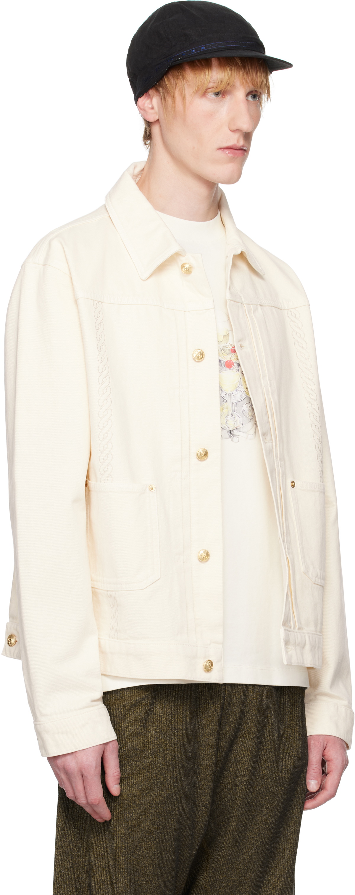 Drôle De Monsieur Off-White 'La Veste Denim Médicis' Denim Jacket