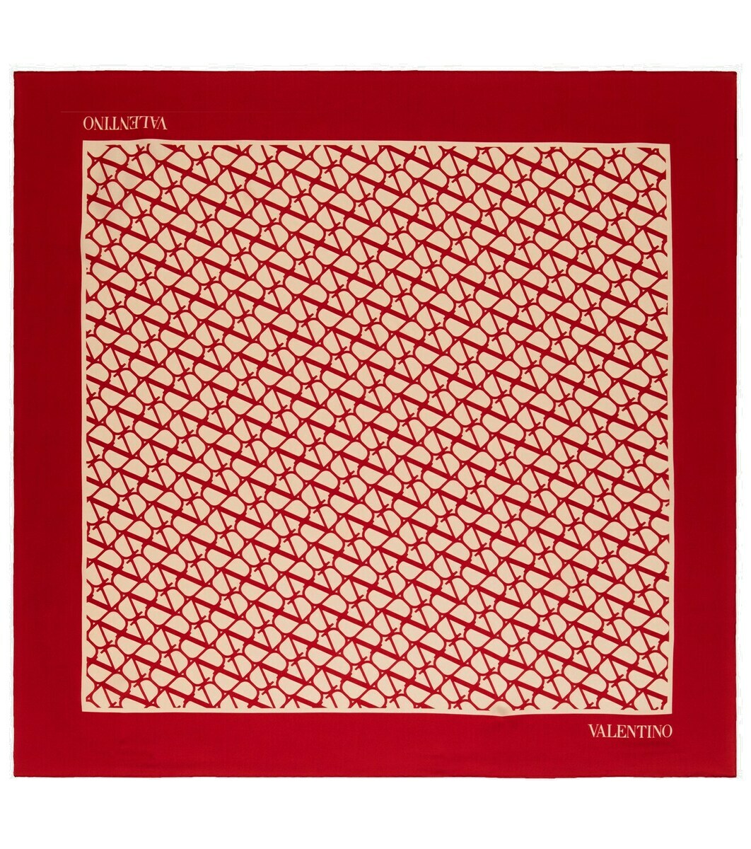 Valentino Toile Iconographe silk twill scarf Valentino